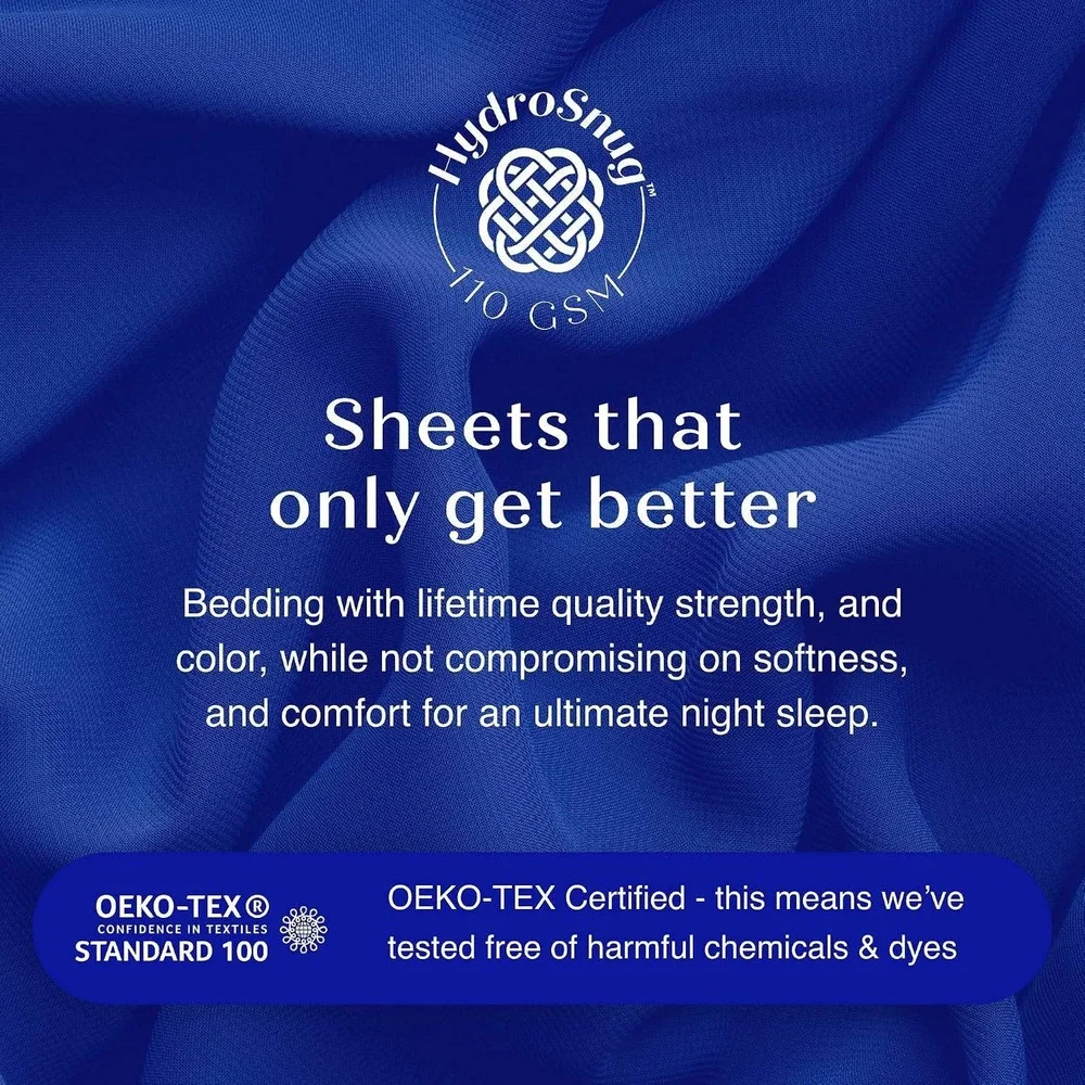King Fitted Sheet - Deep Pocket, Fits 14-16 Inch Mattress, Ultra Soft Microfiber
